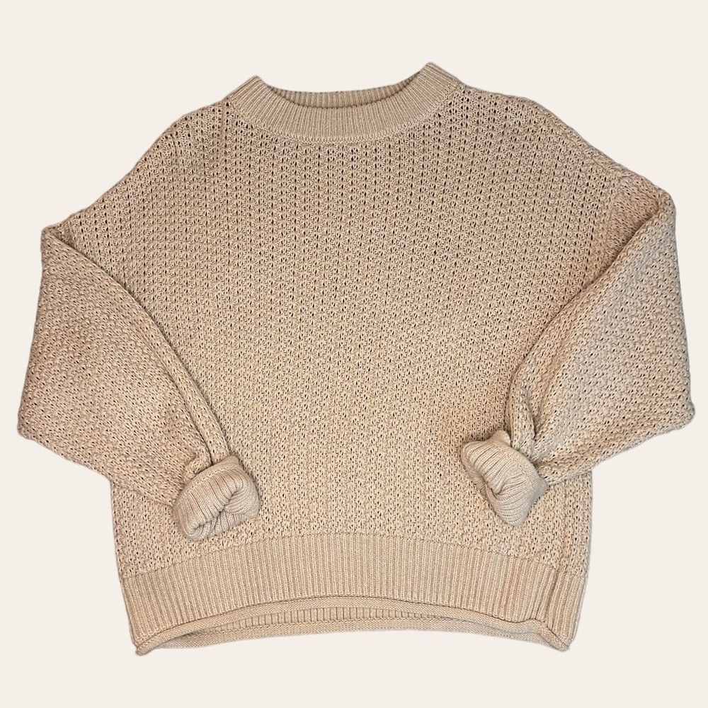 Universal Tread Cream Knit Sweater Size S